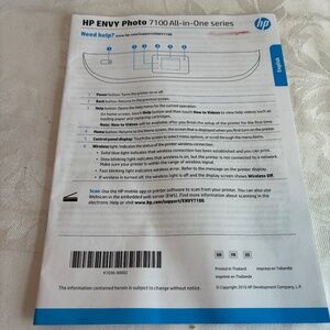 HP ENVY Photo 7100 Series User Guide & OfficeJet 6600 Setup Disc